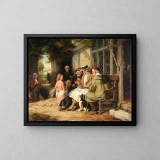Harvest Time - George Bernard O'Neill — framed artwork on a wall