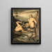 Les mineurs de charbon au travail pour couper le charbon et le soutenir - George Bissill — framed artwork on a wall
