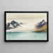 Glacier at Isfjorden, Spitsbergen - George Breunich — framed artwork on a wall