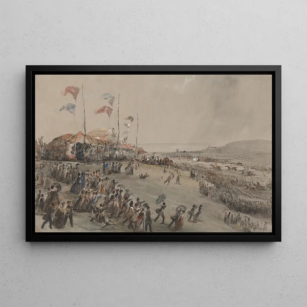 Hastings Races - George Bryant Campion — framed artwork on a wall