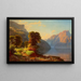 View of a Lake in the Mountains - George Caleb Bingham — framed artwork on a wall