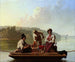 Les bateliers du Missouri - George Caleb Bingham — artwork view