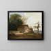 Cottage Scene - George Caleb Bingham — framed artwork on a wall
