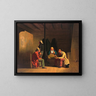 Campaign Politician Painting - George Caleb Bingham — framed artwork on a wall