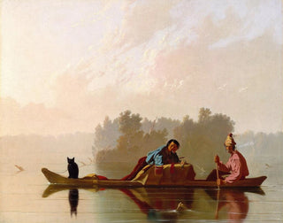 The fur traders descending the Missouri - George Caleb Bingham — artwork view