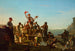 Joyeux bateliers à plat fond au port - George Caleb Bingham — artwork view