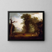 Landscape with Cattle - George Caleb Bingham — framed artwork on a wall