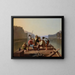 the rafts playing cards - George Caleb Bingham — framed artwork on a wall