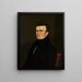 Self-portrait - George Caleb Bingham — framed artwork on a wall