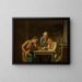Les Joueurs de dames - George Caleb Bingham — framed artwork on a wall