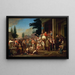 L'élection du comté - George Caleb Bingham — framed artwork on a wall