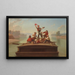 The Joyful Boatman - George Caleb Bingham — framed artwork on a wall