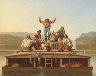 Les joyeux bateliers - George Caleb Bingham — artwork view