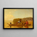 The Return of the Trappers - George Caleb Bingham — framed artwork on a wall