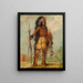 A-Wun-Ne-Wa-Be Thunder Bird - George Catlin — framed artwork on a wall