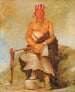 Ah-Sha-La-Cots-Ah Grain de beauté sur le front Chef du Parti républicain Pawnee - George Catlin — artwork view