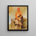 Ah-Sha-La-Cots-Ah Grain de beauté sur le front Chef du Parti républicain Pawnee - George Catlin — framed artwork on a wall