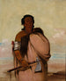 Ah-Sho-Cole Rotten Foot, a renowned warrior - George Catlin — artwork view