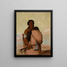 Ah-Sho-Cole Rotten Foot, a renowned warrior - George Catlin — framed artwork on a wall