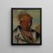 Ah-Yaw-Ne-Tak-Or-Ron a warrior - George Catlin — framed artwork on a wall