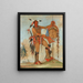 Ahmua the whale, one of Keeokk's main brave - George Catlin — framed artwork on a wall