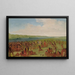 Jeu de balle des femmes à Prairie du Chien - George Catlin — framed artwork on a wall