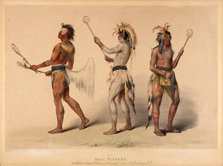 Players of Ball - George Catlin — artwork view