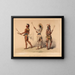 Players of Ball - George Catlin — framed artwork on a wall