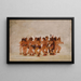 Bear Dance, preparation for a bear hunt - George Catlin — framed artwork on a wall
