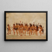 Danse des mendiants à l'embouchure de la rivière Teton - George Catlin — framed artwork on a wall