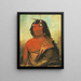 Biets-Ee-Cure Very Gentle Man - George Catlin — framed artwork on a wall