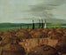 Aerial view of the Mandan village 1800 miles above Saint Louis - George Catlin — artwork view