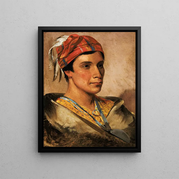 Chief of the Tribe's Bread - George Catlin — framed artwork on a wall