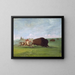 Buffalo Hunt, a single death - George Catlin — framed artwork on a wall