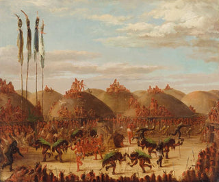 Danse du taureau, cérémonie OKeePa des Mandans - George Catlin — artwork view