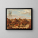 Danse du taureau, cérémonie OKeePa des Mandans - George Catlin — framed artwork on a wall
