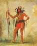 Ch-Be-Mb-Bee Celui qui est assis partout est un brave - George Catlin — artwork view