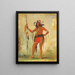 Ch-Be-Mb-Bee Celui qui est assis partout est un brave - George Catlin — framed artwork on a wall