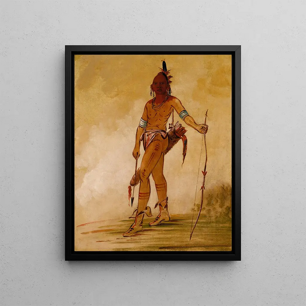 Ch-He-Ga-Shn-Ga Petit Chef - George Catlin — framed artwork on a wall