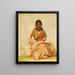 Chee-A-Ex-E-Co Girl of a Heartless Deer - George Catlin — framed artwork on a wall