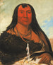 Chh-Ee-Chpes Four Wolves a mourning chief - George Catlin — artwork view