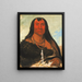Chh-Ee-Chpes Four Wolves a mourning chief - George Catlin — framed artwork on a wall