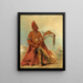 Cler-Mnt Premier chef de la tribu - George Catlin — framed artwork on a wall