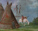 Lodge comanche des peaux de buffle - George Catlin — artwork view