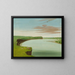 Distant view of the Mandan village - George Catlin — framed artwork on a wall