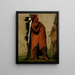 E-Hee-A-Duck-Ce-A That which ties its hair before - George Catlin — framed artwork on a wall