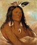 E-Shah-K-Nee Arc et carquois Premier chef de la tribu - George Catlin — artwork view