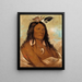 E-Shah-K-Nee Arc et carquois Premier chef de la tribu - George Catlin — framed artwork on a wall