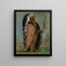 Eeh-S-Pa Black Rock, un chef à deux bouilloires - George Catlin — framed artwork on a wall