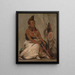 Eh-Tohk-Pah-She-Pe-Shah Moccasin noir Chef âgé - George Catlin — framed artwork on a wall